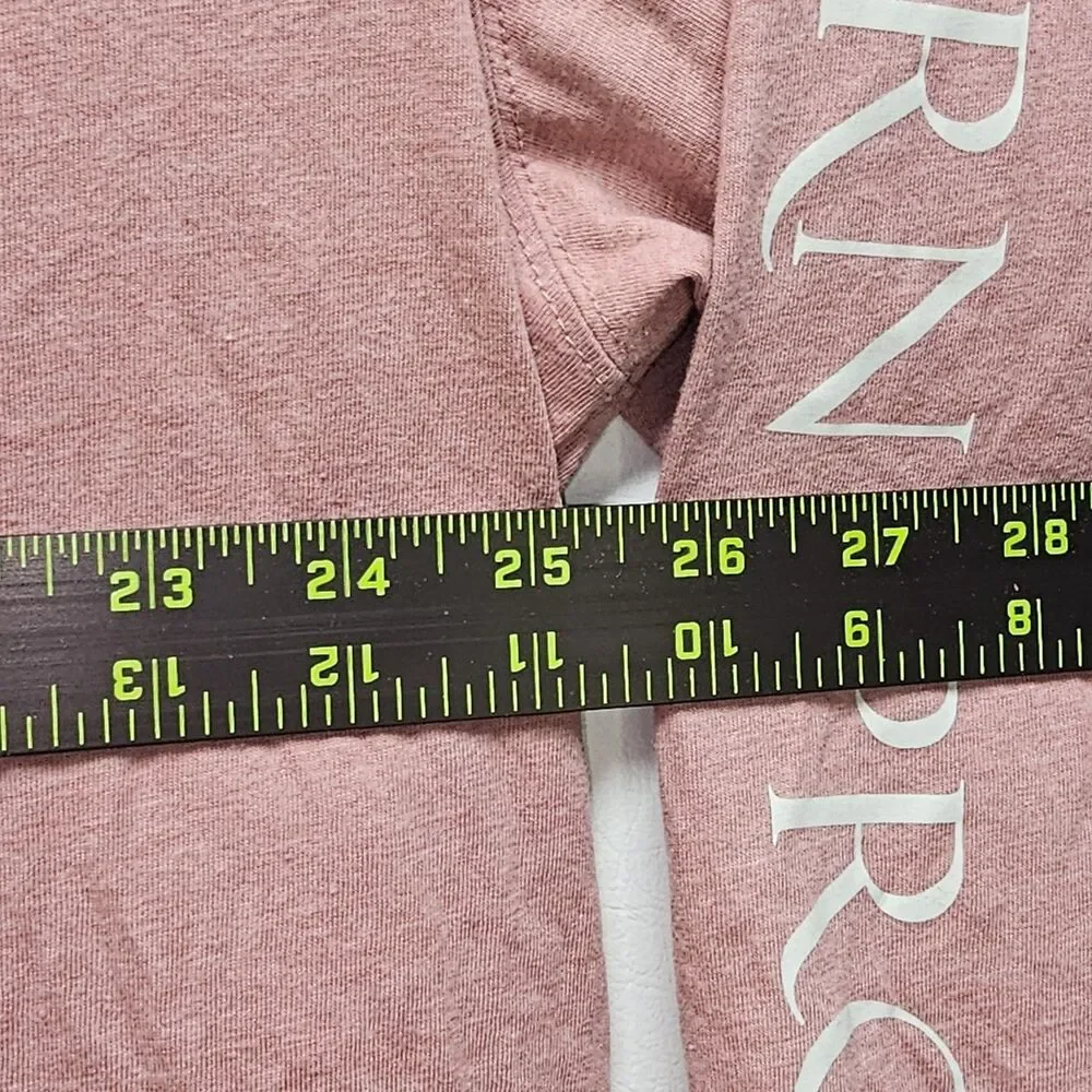 Southern Proper Hooded Long Sleeve Tee XXL Muscadine Pink Peach Pocket Logo 50/5